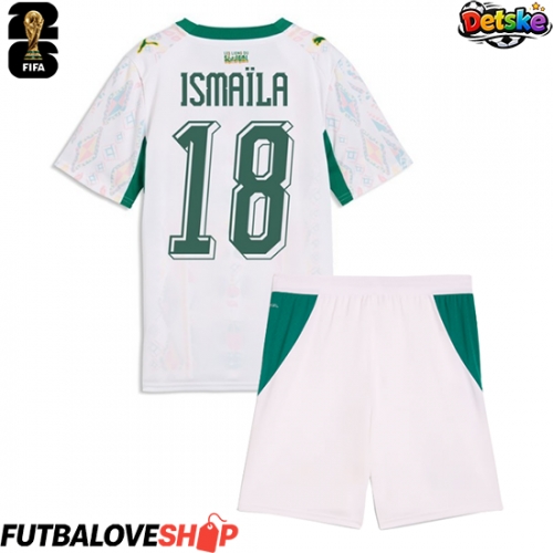 Dres Senegal Ismaila Sarr #18 Domáci pre deti MS 2026 Krátky Rukáv (+ trenírky)